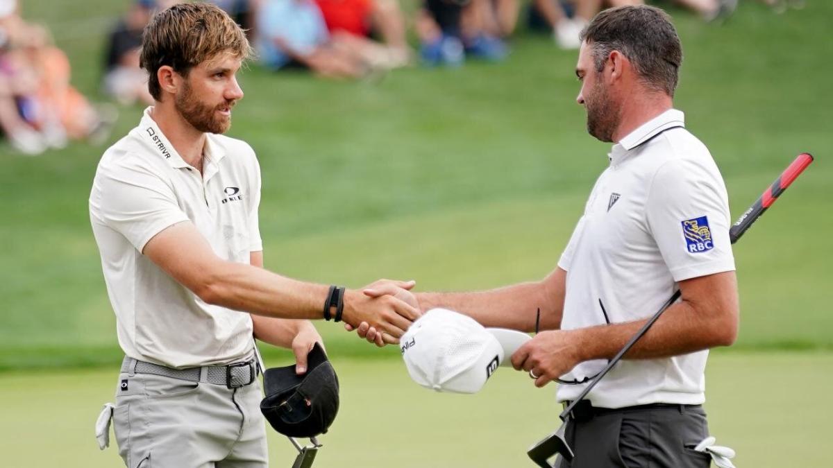 Golfers Patrick Rodgers and Corey Connors